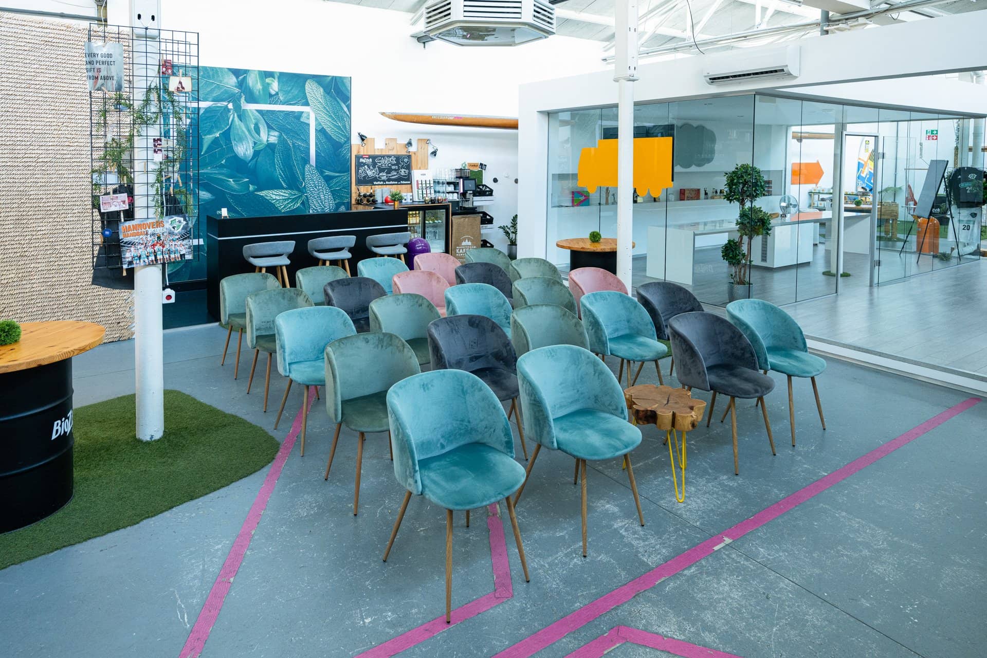 Bestuhlung in U-Form für Workshops