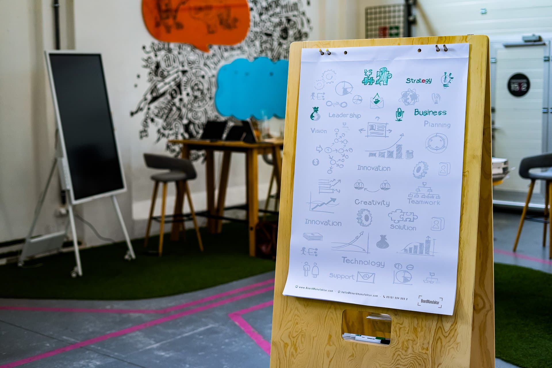 Dekorative Details in der Location